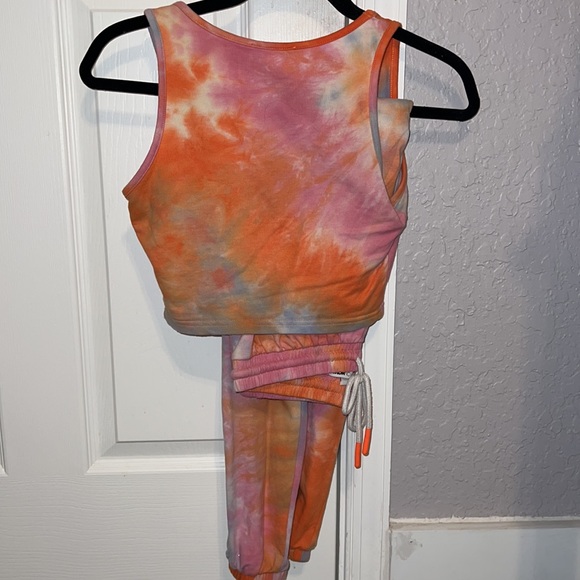 Fashion Nova Baby Girl Crop Tank Lounge Set - Multi Color Size XS - Picture 8 of 9